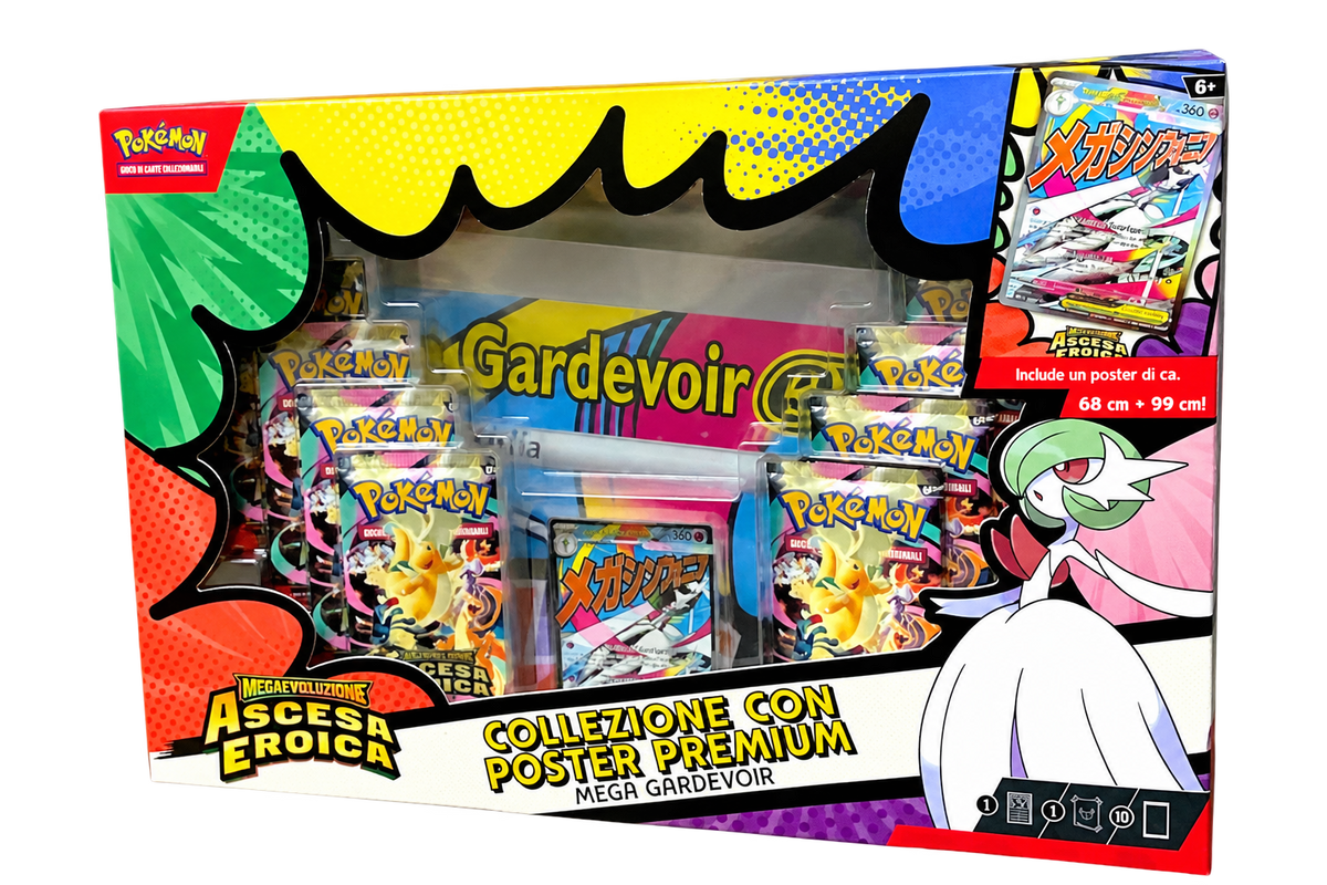 Pokémon Ascesa Eroica - Collezione con Poster Premium Mega Gardevoir - ITA
