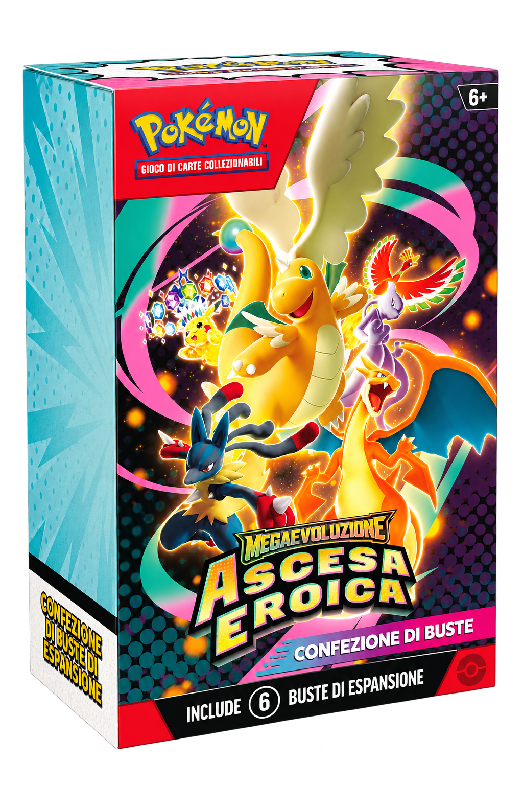 Pokémon Megaevoluzione Ascesa Eroica - Confezione 6 Buste - ITA